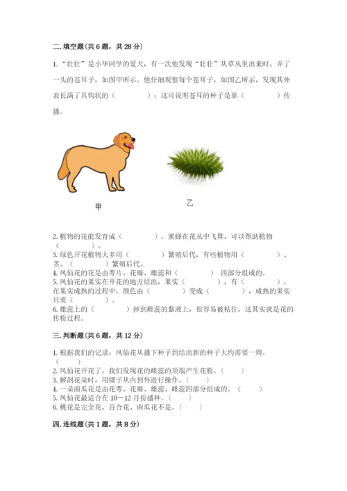 教科版科学四年级下册第一单元《植物的生长变化》测试卷及完整答案.docx