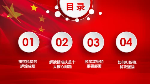打赢脱贫攻战精准扶贫脱贫彻底微党课PPT