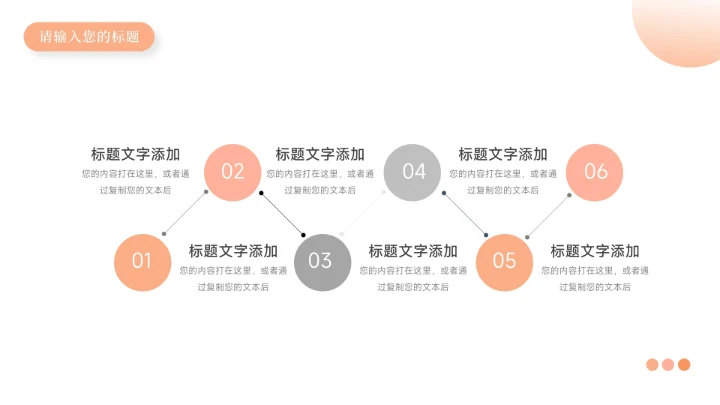 橙色文艺清新大气年终总结汇报PPT模板