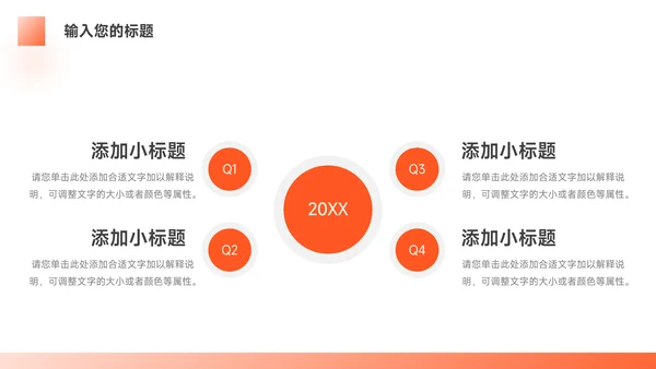 橙色简洁实用保险行业汇报PPT模板
