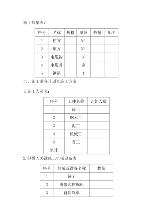 电缆沟及电缆井的综合标准施工专业方案.docx