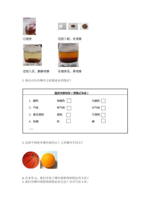 教科版小学科学一年级下册期末测试卷含答案（培优b卷）.docx