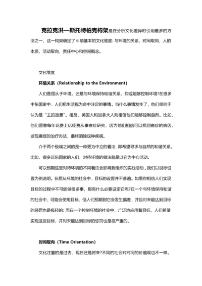 【企业文化分析模型-1】克拉克洪—斯托特柏克构架.docx