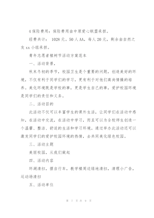 青年志愿者植树节活动方案范本.docx
