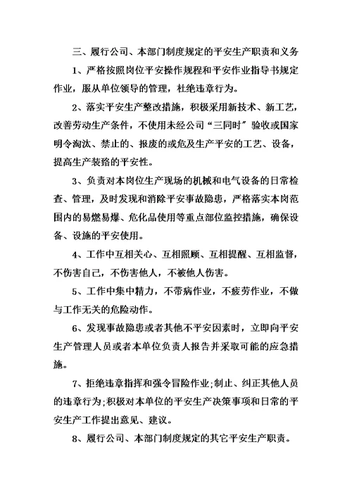 最新个人安全承诺书