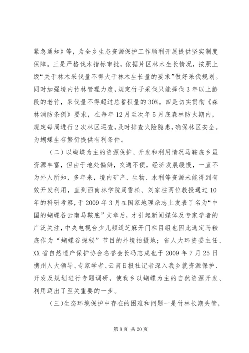 人大巡视调研组领导一行到乡调研汇报材料.docx