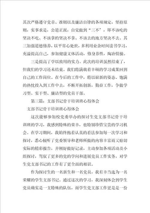 2023年支部书记市委党校培训班心得体会