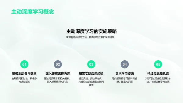 学期课程与学习策略PPT模板