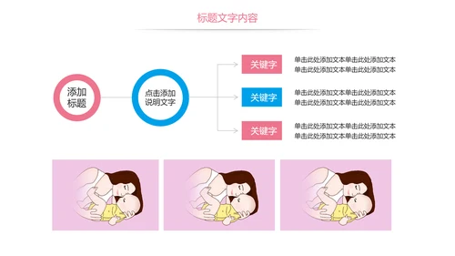 粉红唯美孕妇胎儿母婴胎教培训PPT模板