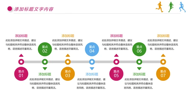 城市马拉松健身跑步运动马拉松比赛PPT模板