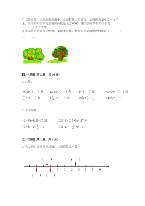 北师大版小学数学六年级下册期末检测试题带答案（夺分金卷）.docx