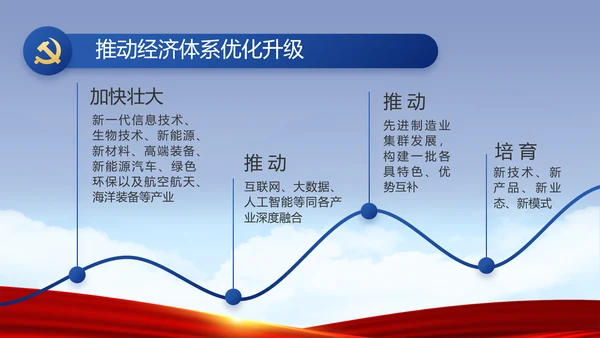 蓝色党建反腐倡廉建设报告动态PPT