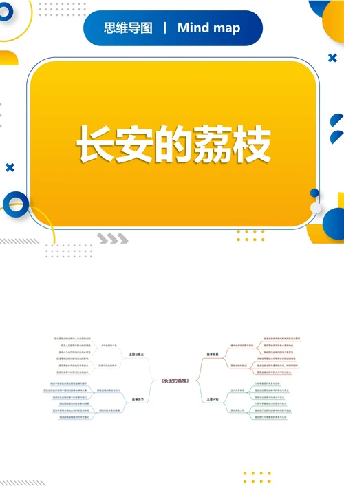 《长安的荔枝》读书笔记思维导图