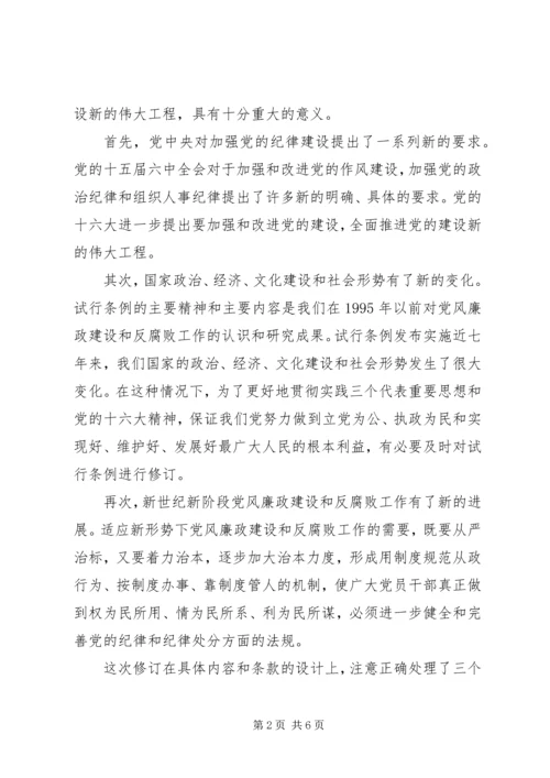 学习政治纪律和政治规矩党员干部读本心得.docx