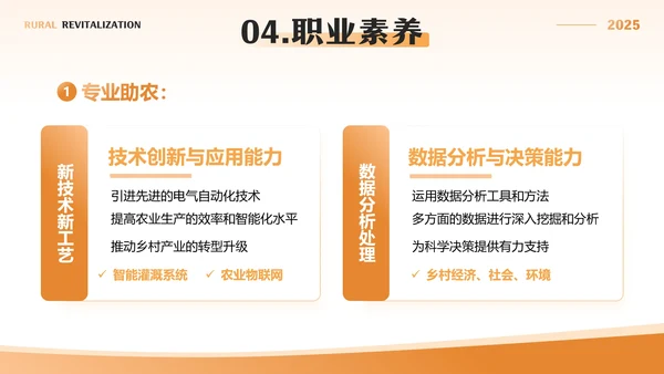 橙色简约风暑假社会实践三下乡报告PPT模板