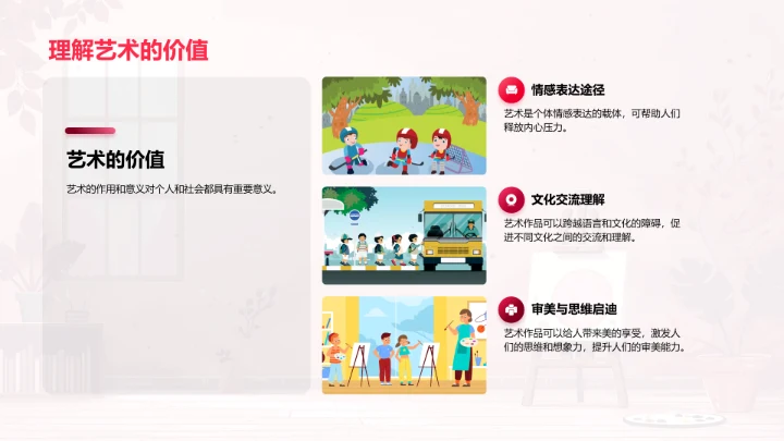 艺术学教学讲解PPT模板