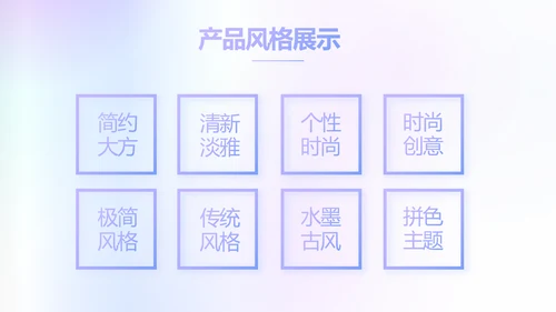 蓝色创意化妆品产品介绍工作总结动态PPT模板