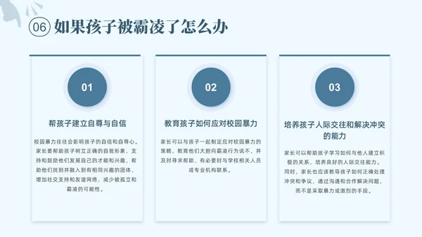 蓝色简约大学校园欺凌PPT培训课件