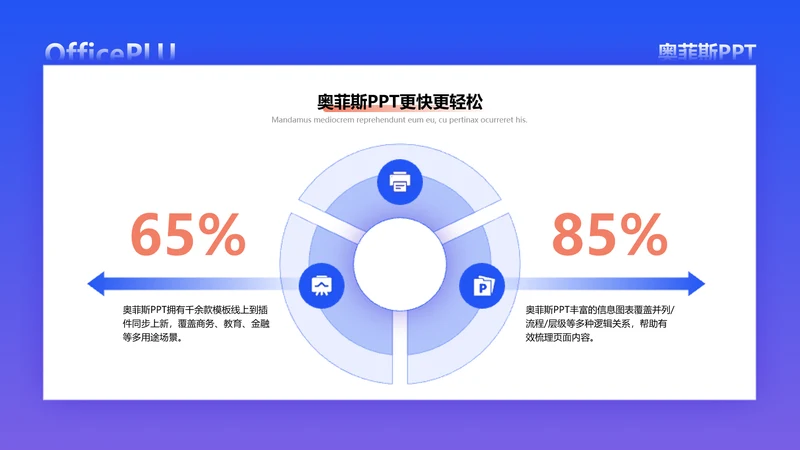 简约风并列关系对比关系2项PPT图文页