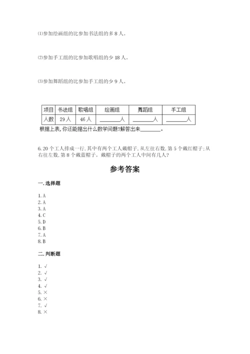 小学数学二年级上册期中测试卷含答案（基础题）.docx