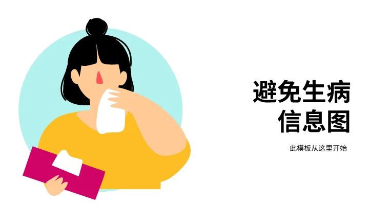 预防生病信息主题通用PPT图表