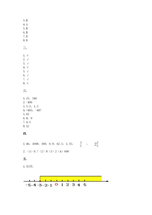 冀教版小升初数学模拟试题精品【达标题】.docx