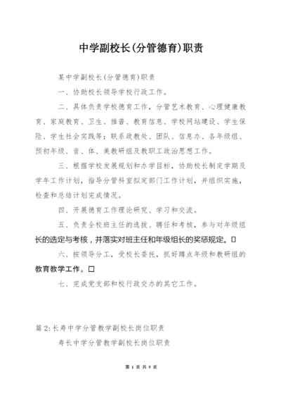 中学副校长(分管德育)职责.docx