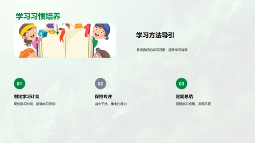 三年级学习指导PPT模板