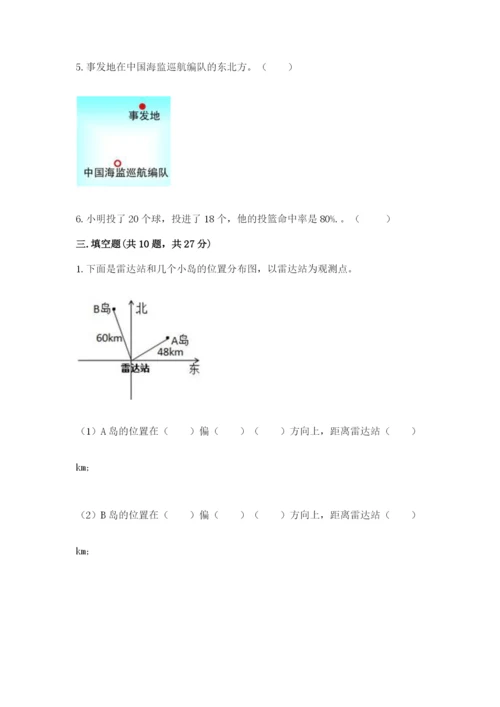 2022人教版六年级上册数学期末测试卷及参考答案（突破训练）.docx