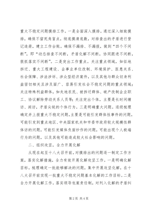 迎接党的十八大信访维稳工作方案 (5).docx