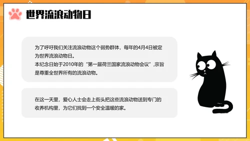 关爱流浪动物PPT模板