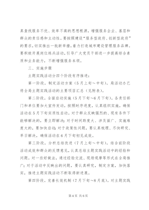 城建局惠民活动的实施方案.docx