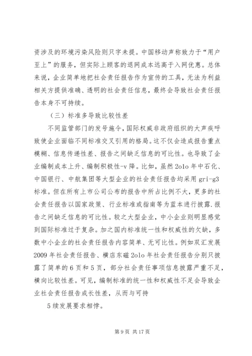 企业社会责任现状及存在问题.docx