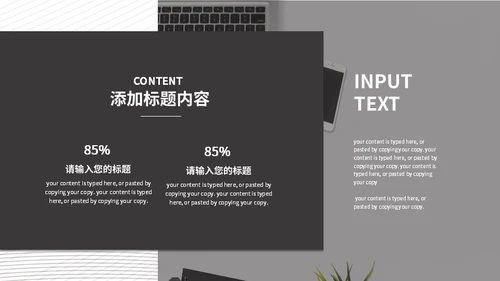 无色设计项目计划书通用PPT模板