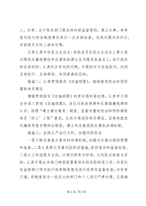 银行党风廉政建设和反腐败抓源头实施方案.docx