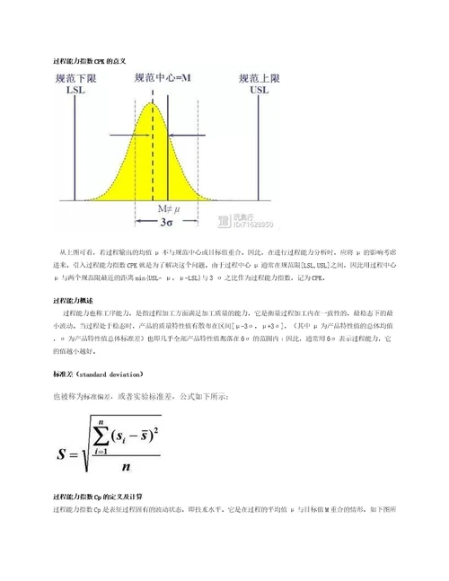 原制程能力分析CPK详解