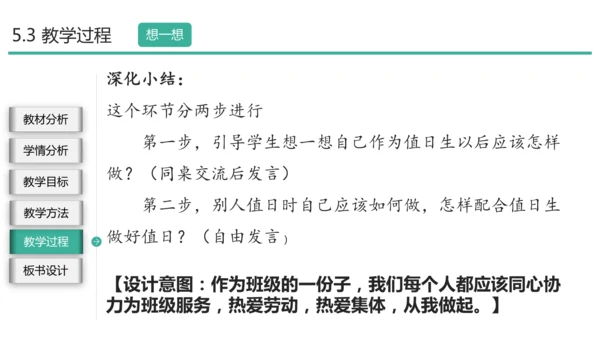 部编二年级道德与法治上册《我是班级值日生》说课PPT