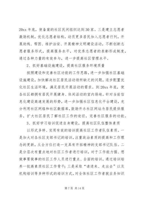 加强社区建设工作的意见.docx