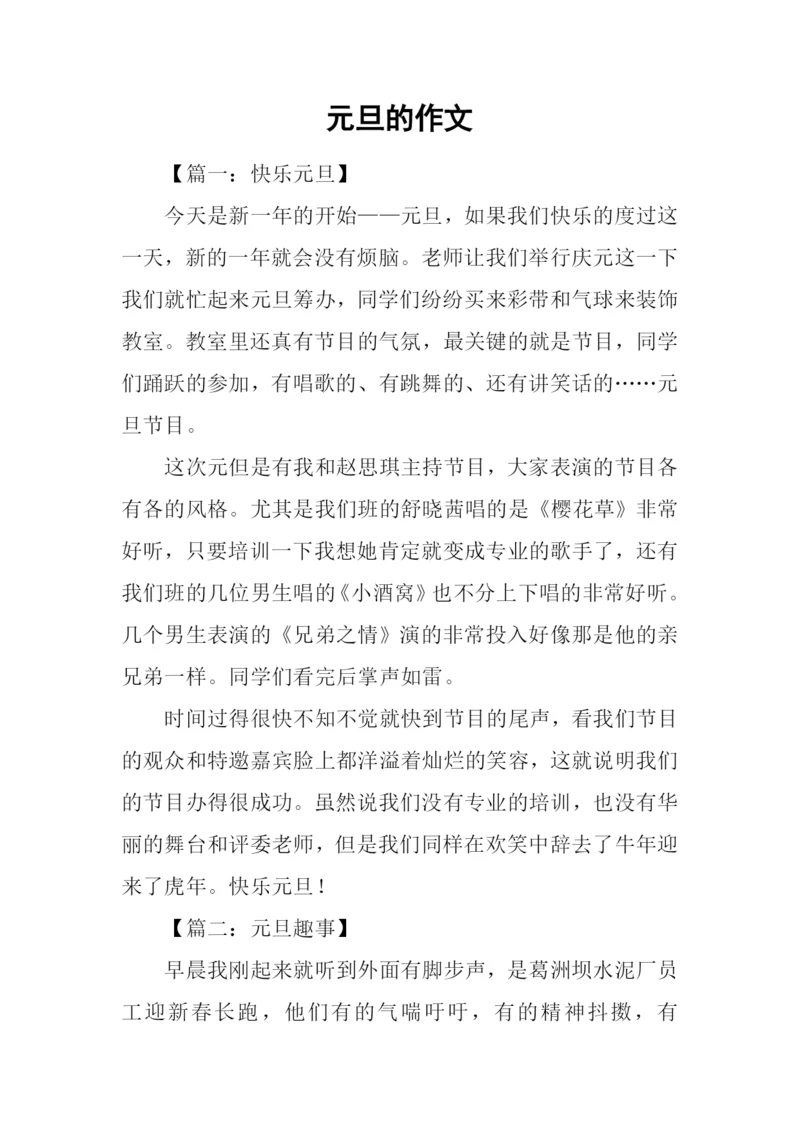 元旦的作文-10.docx
