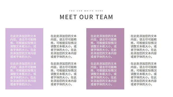 紫色唯美小清新总结汇报PPT模板