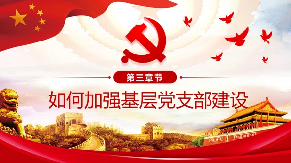 2020党政机关基层党支部党建工作报告述职述廉PPT