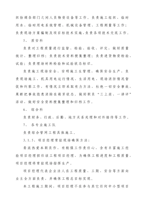 热力管网管道综合标准施工专业方案.docx