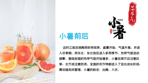 清凉蓝色小者可乐冰块通用PPT模板