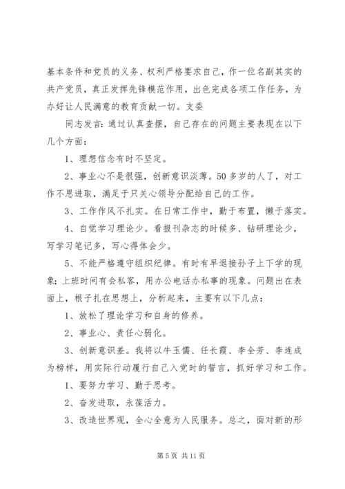 机关第二党支部关于召开专题组织生活会情况的报告 (11).docx