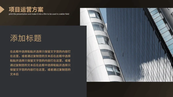 大气硬实力商业项目计划书通用PPT模板