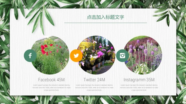 绿色环保慈善公益通用PPT模板