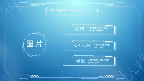 蓝色创意机关部门信息化建设汇报PPT