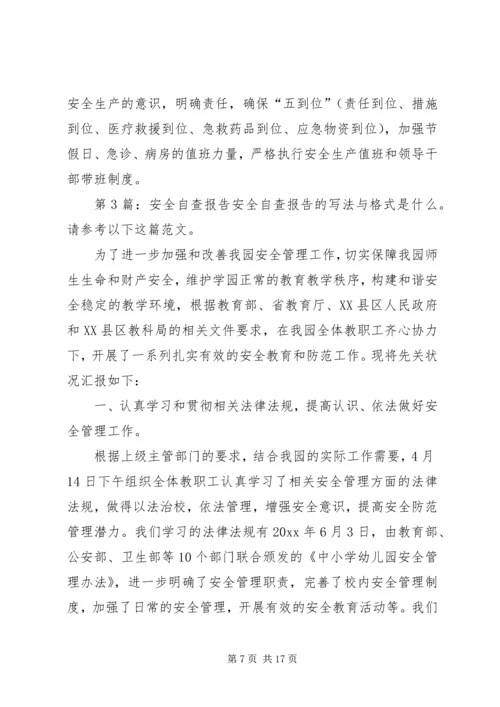 安全自查报告（推荐6篇） (3).docx