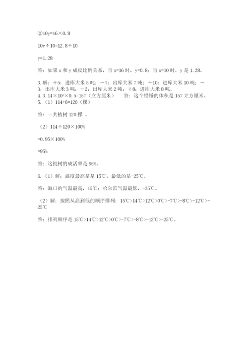 北京海淀区小升初数学试卷及参考答案（综合题）.docx