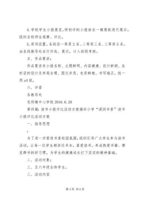 读书心得评比方案.docx